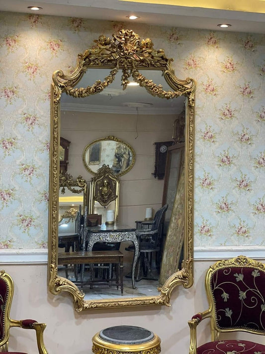 French Interior Design French Baroque French Mirror Mirror Rococo Mirror Antique French Baroque Antique Gold Leaf Antique Furniture