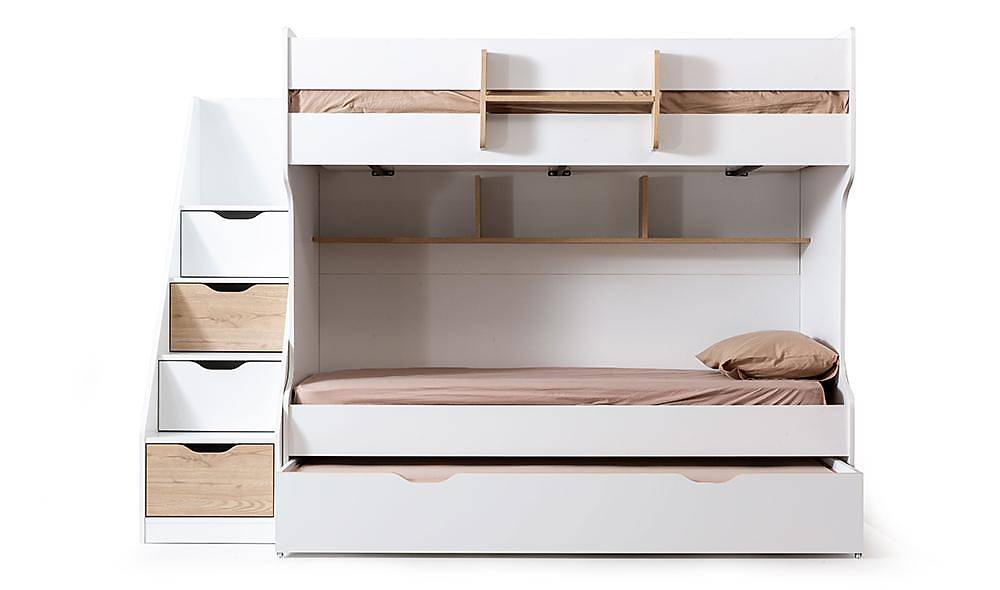 Bianca Compact stapelbed met trap - ruimtebesparend & hoogwaardig