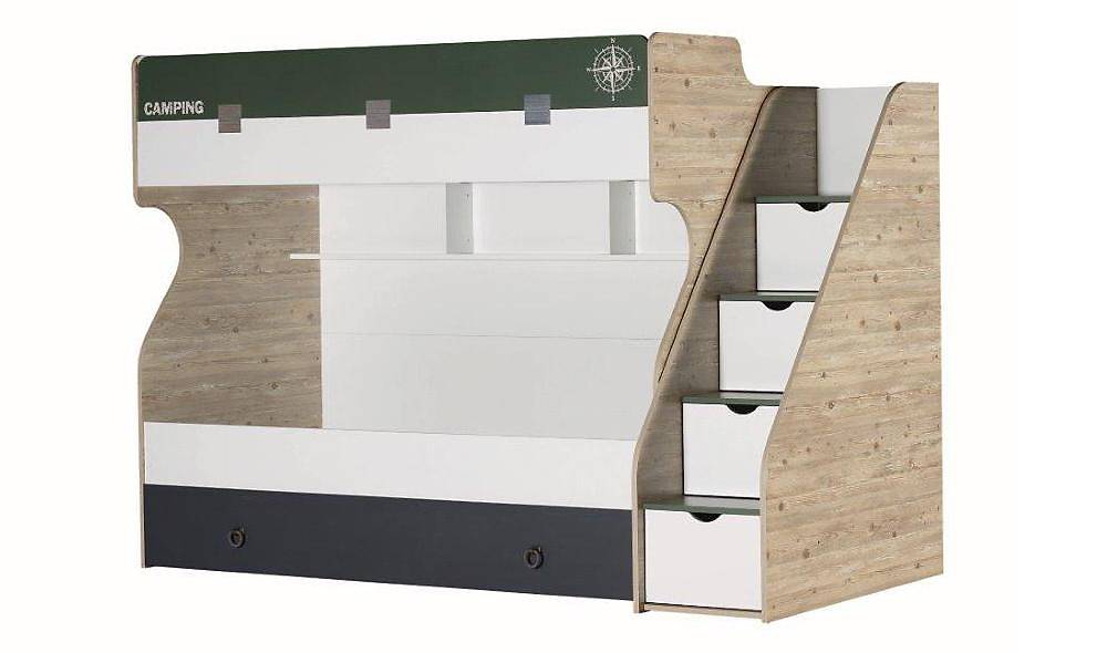 Copro stapelbed met trap — ruimtebesparend design