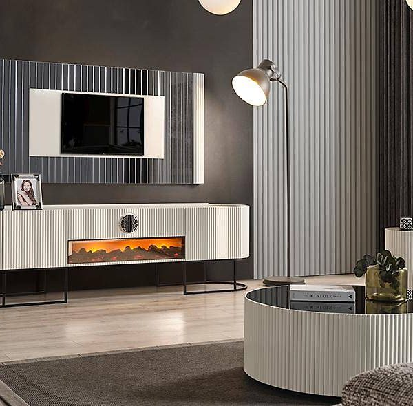 Crown tv-meubel ecru — Luxe design & topkwaliteit