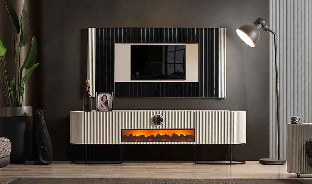 Crown tv-meubel ecru — Luxe design & topkwaliteit