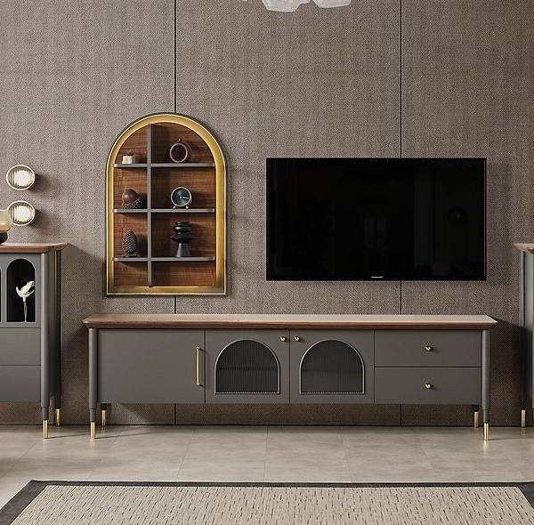 Farist tv-meubel antraciet — luxe design