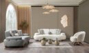 Floransa Luxe Bankstel met Ronde Poten — Premium Design