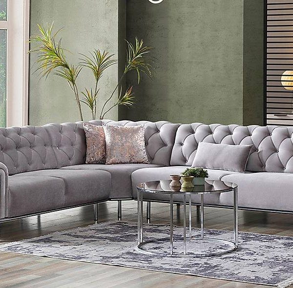 Gizza Premium hoekbank met duurzaam metalen frame