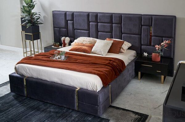 Ibiza Gold Luxe Bed — Premium gouden bedframe