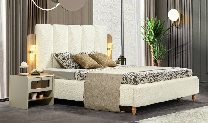 Kuvars Karyola – Premium kwaliteit bed, modern en duurzaam