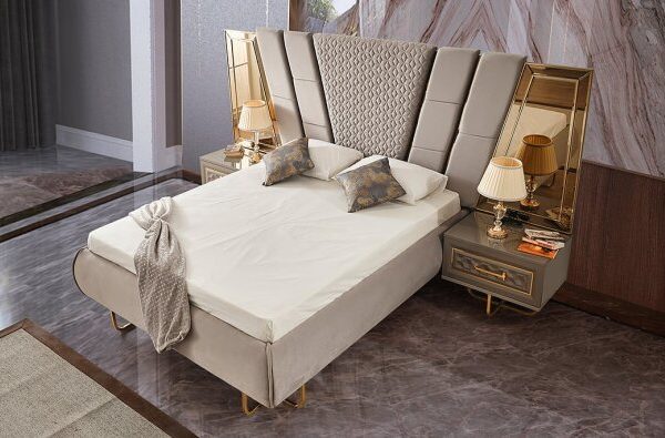 Lounge Luxury Karyola — Premium luxe bed voor stijlvolle slaapkamers
