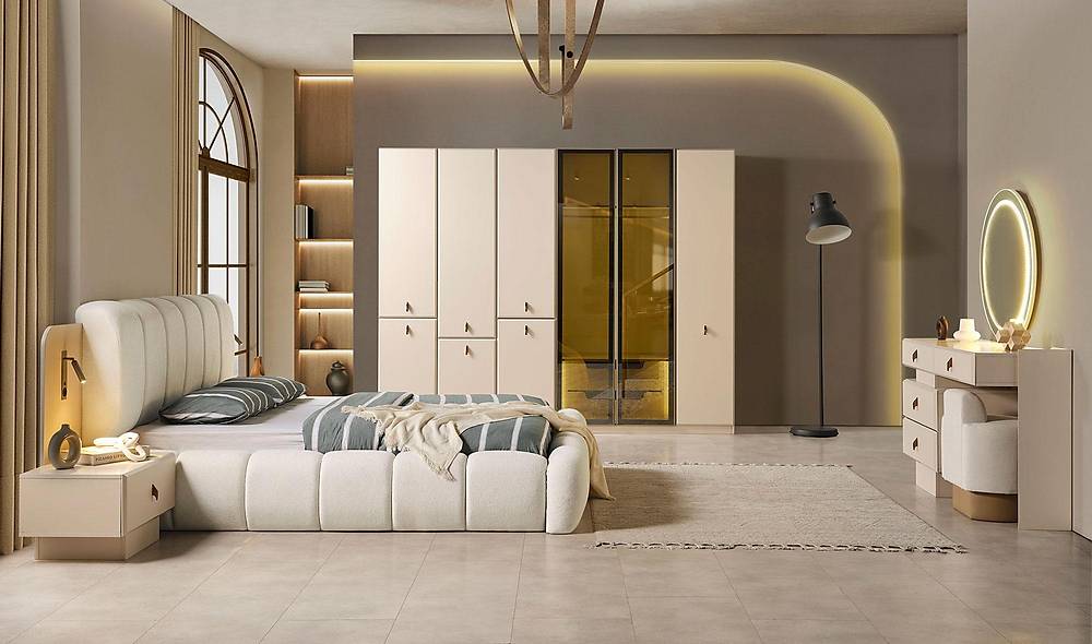 Luxe Bruco Slaapkamerset met Boxspring – Premium Kwaliteit