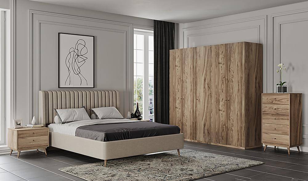 Luxe Carmine 5-deurs kledingkast