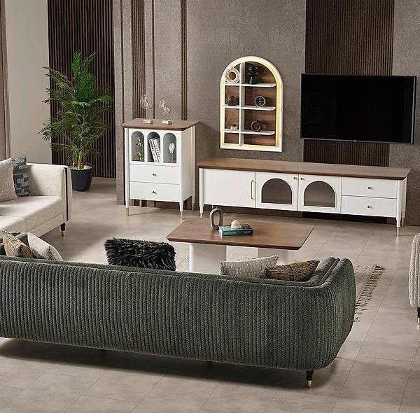Luxe ecru tv-meubel Farist — premium kwaliteit