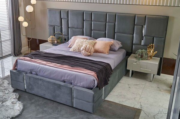 Luxe Ibiza Silver metalen bed — premium kwaliteit