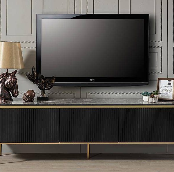 Luxe Mood Zwart-Goud TV-meubel - Premium kwaliteit