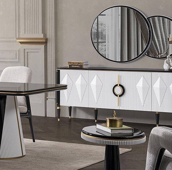 Luxe Ottomaanse Eettafelset — Handgemaakte Topkwaliteit