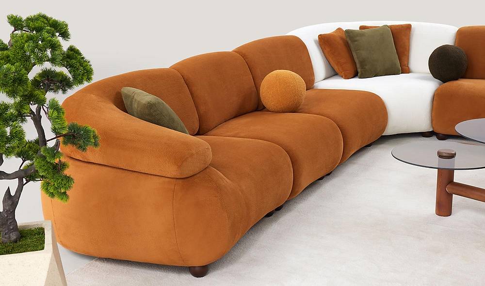 Luxe Rosse Hoekbank – Premium comfort en strak design