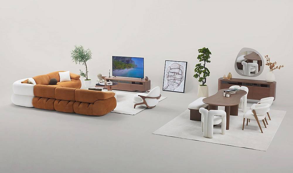 Luxe Rosse Hoekbank – Premium comfort en strak design