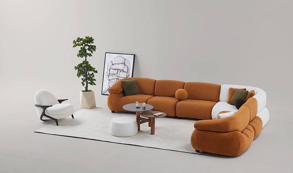 Luxe Rosse Hoekbank – Premium comfort en strak design