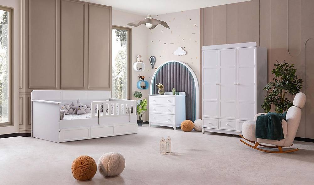 Marble Montessori Bed Wit — Premium kwaliteit, educatief ontwerp