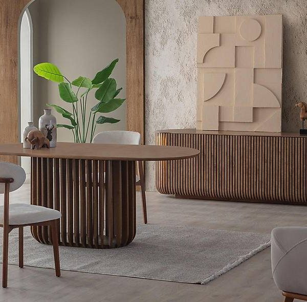 Netha Walnoot Eetkamerset – Premium kwaliteit, tijdloos