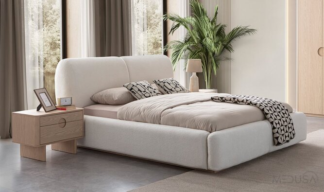 Panama Massief Eiken Bed — Luxe, tijdloos design