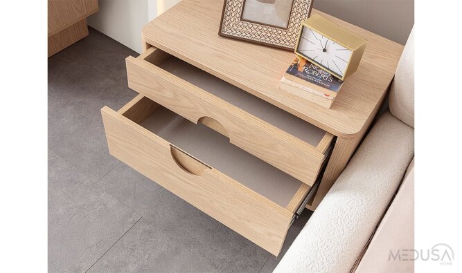 Panama Massief Eiken Bed — Luxe, tijdloos design