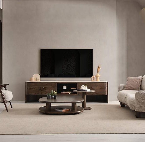 Premium walnoot tv-meubel Areka — luxe & duurzaam