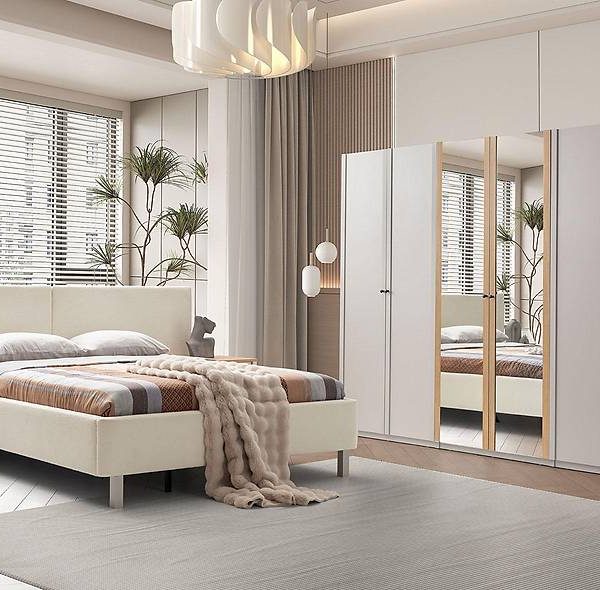 Rome Slaapkamerset – Premium zandbeige eiken