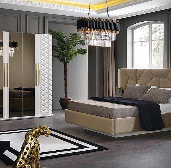 Vadi Aytaşı 6-deurs slaapkamerset met opbergruimte - premium