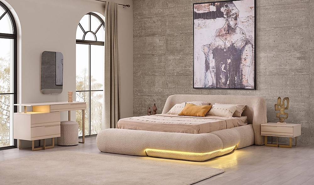 Venezia Luxe Slaapkamerset met Opbergbasis en Hoekkast