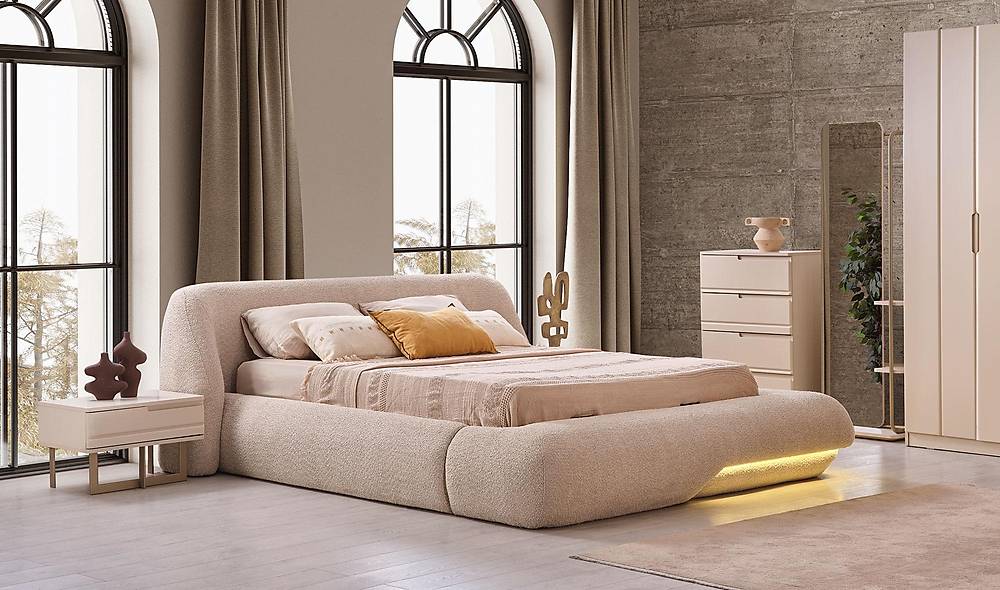 Venezia Luxe Slaapkamerset met Opbergbasis en Hoekkast