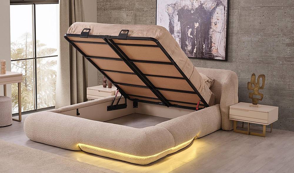 Venezia Luxe Slaapkamerset met Opbergbasis en Hoekkast