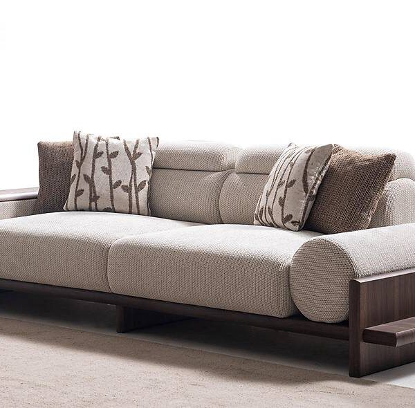 Alya 3-zitsbank met ronde arm - Luxe kwaliteit