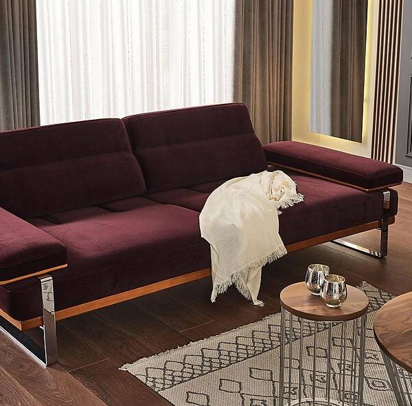 Aydam Bordeaux woonbank – Premium kwaliteit & ultiem comfort