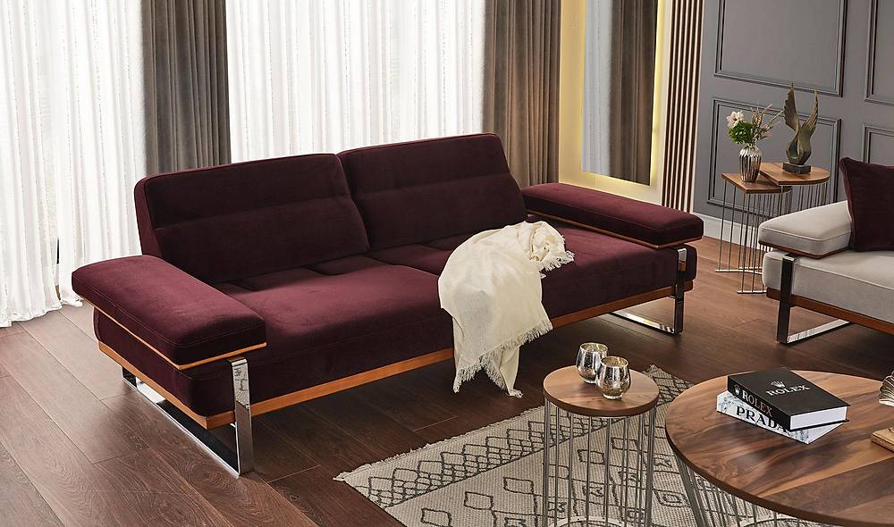 Aydam Bordeaux woonbank – Premium kwaliteit & ultiem comfort