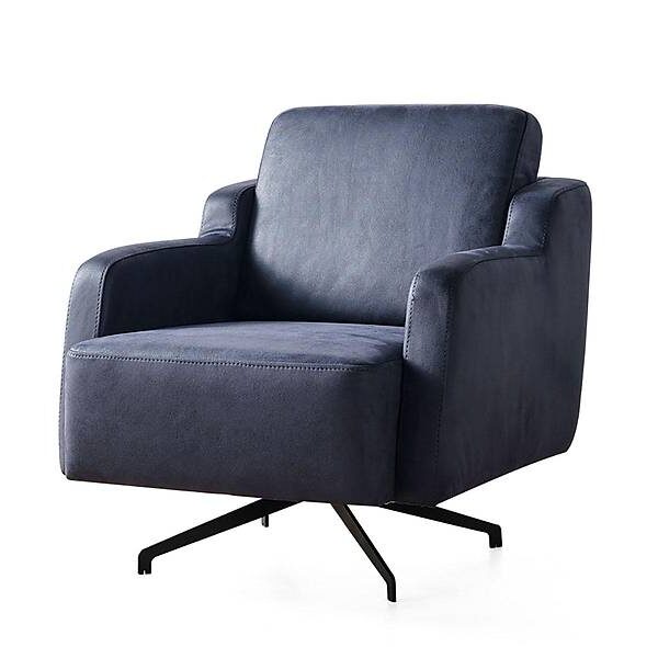 Aydam luxe designfauteuil – Blauwe eyecatcher