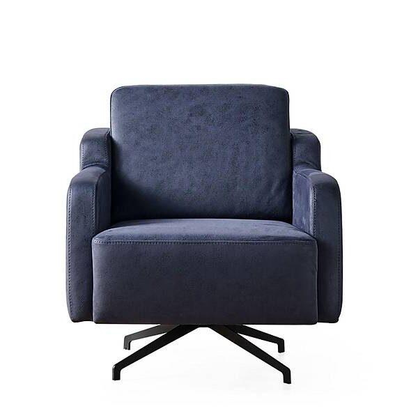 Aydam luxe designfauteuil – Blauwe eyecatcher