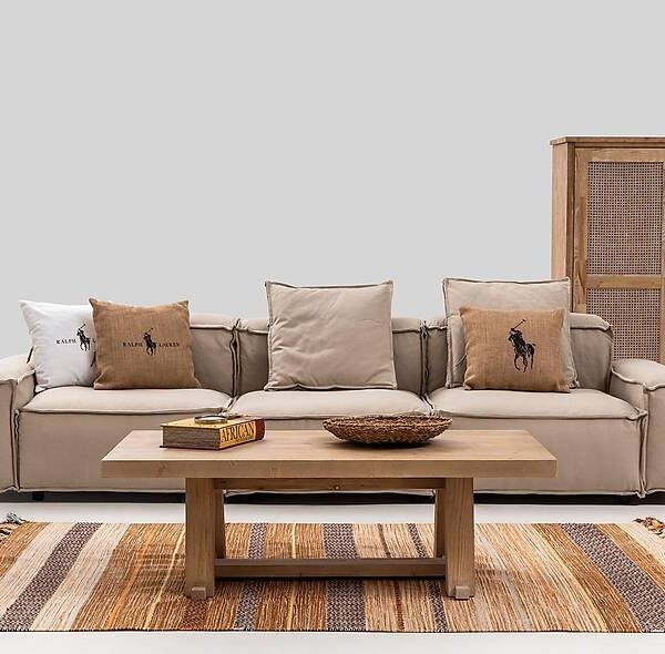 Bohem 4-zits bank — premium comfort in boho-stijl