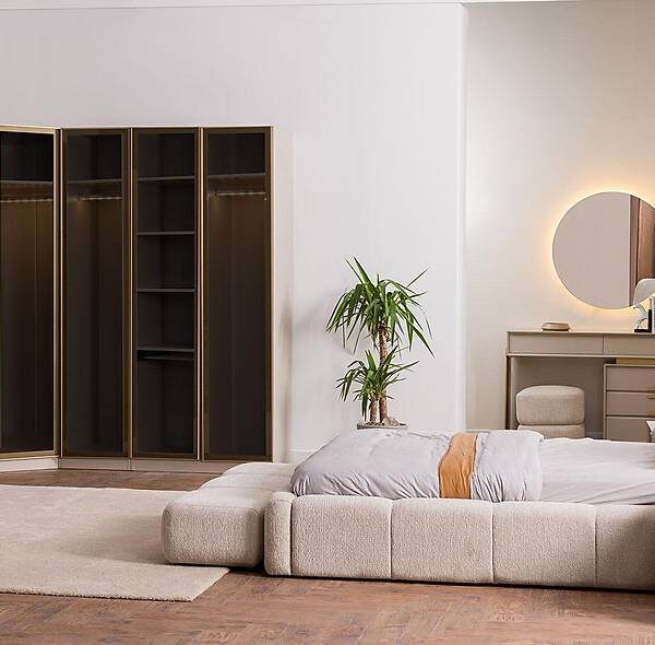 Bonny slaapkamerset met ruimtebesparende hoekkast