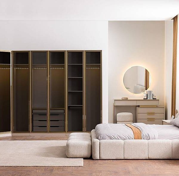 Bonny slaapkamerset met ruimtebesparende hoekkast