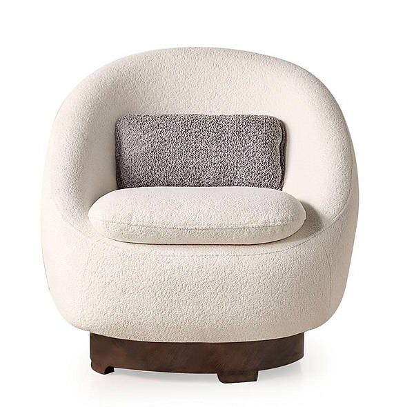 Calvin Berjer Krem – Luxe design fauteuil voor ultiem comfort