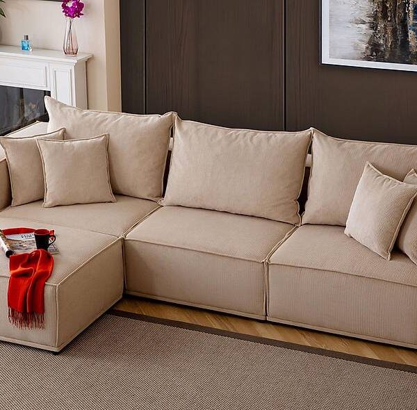 Contempo 4-zits designbank — luxe kwaliteit