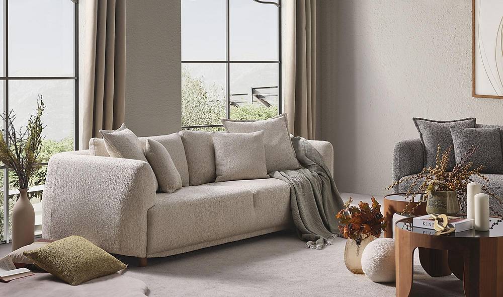 Deep Kanepe Krem – Luxe bank met diepe zit