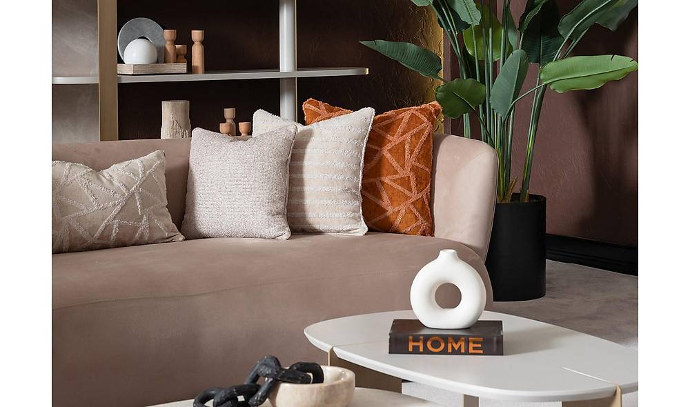 Dovita Premium 4-zitsbank — luxe bruin design