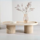 Fjôrd Krille salontafel 120x60 — premium travertinlook