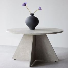 Fjôrd Premium Design Salontafel Bootcut Ø80 Beige