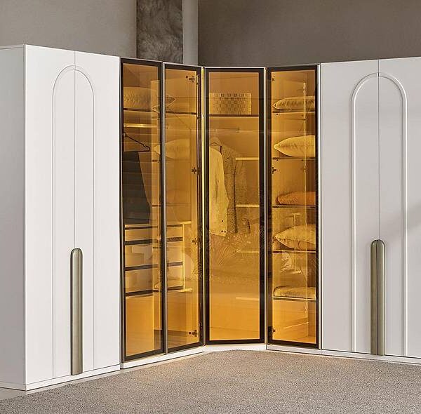 Gordion Hoekkast Wit – Premium kledingkast, ruimtebesparend