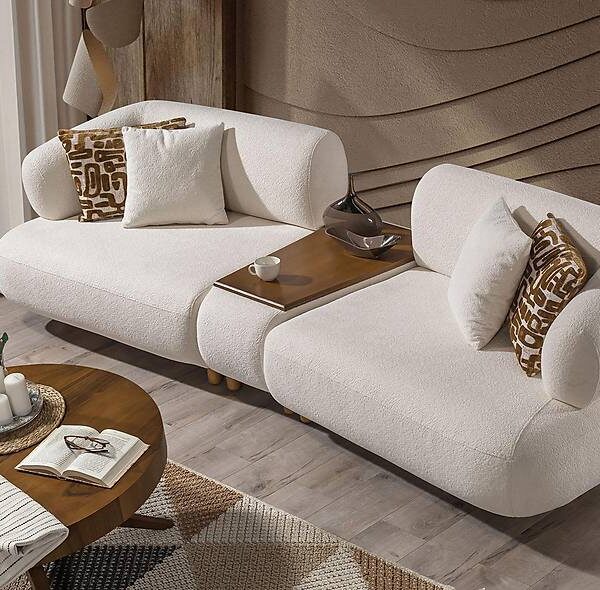 Isidora bank met ingebouwde salontafel — premium design