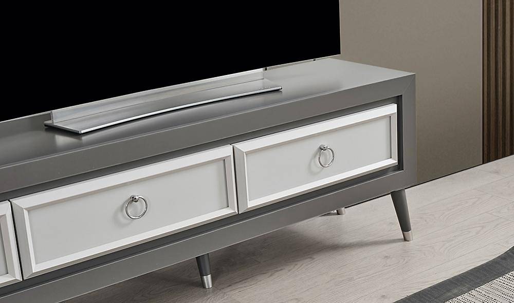 Izmit grijs tv-meubel — premium design, veel opbergruimte