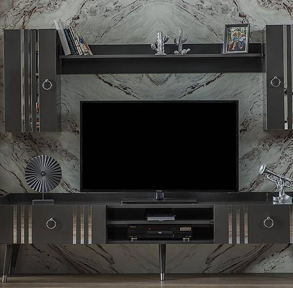 Karnaval Antraciet design TV-meubel – Premium kwaliteit