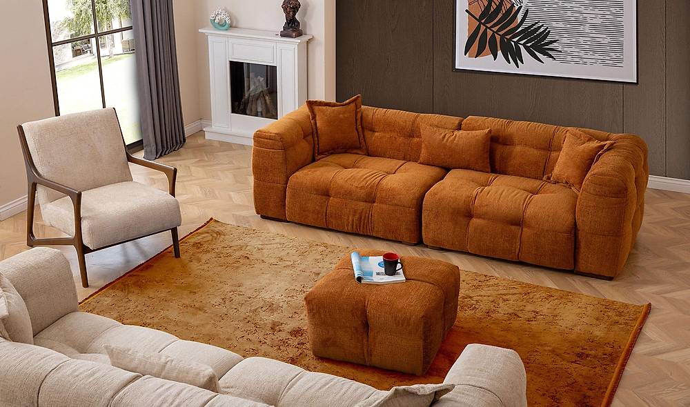 Kuzey Luxe Bankstel – Premium kwaliteit voor uw woonkamer