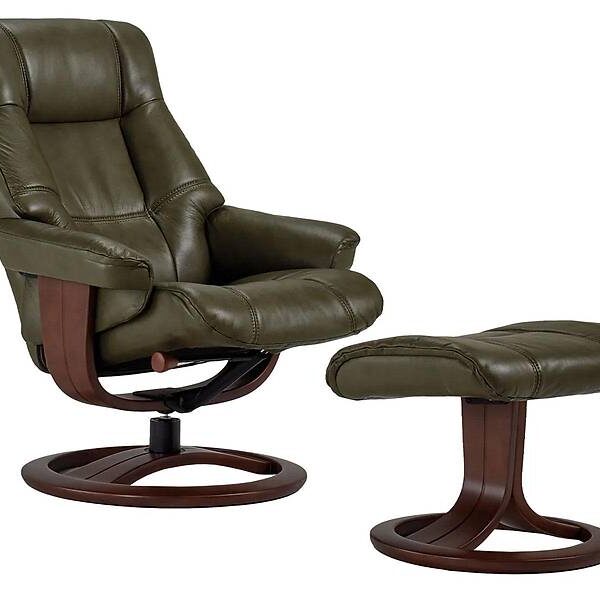 La-Z-Boy Grand Roslin relaxfauteuil — premium comfort, olijfgroen